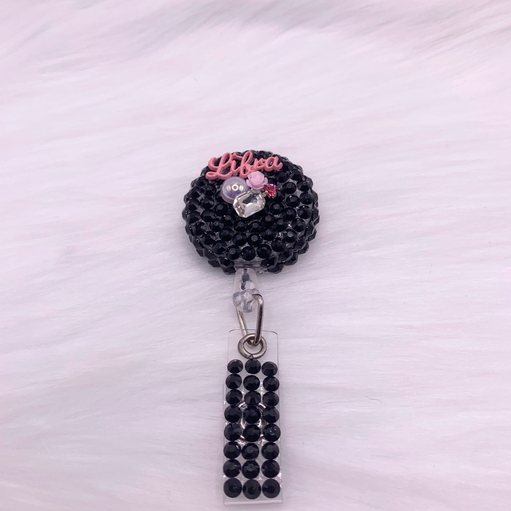 Zodiac Bling Badge Holder- Libra